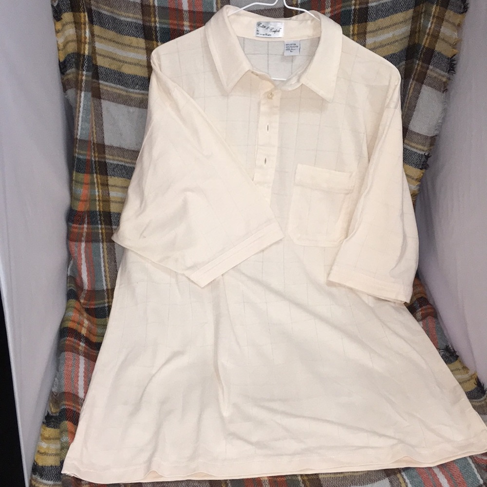 Men's pull over shirt L cotton n comfort